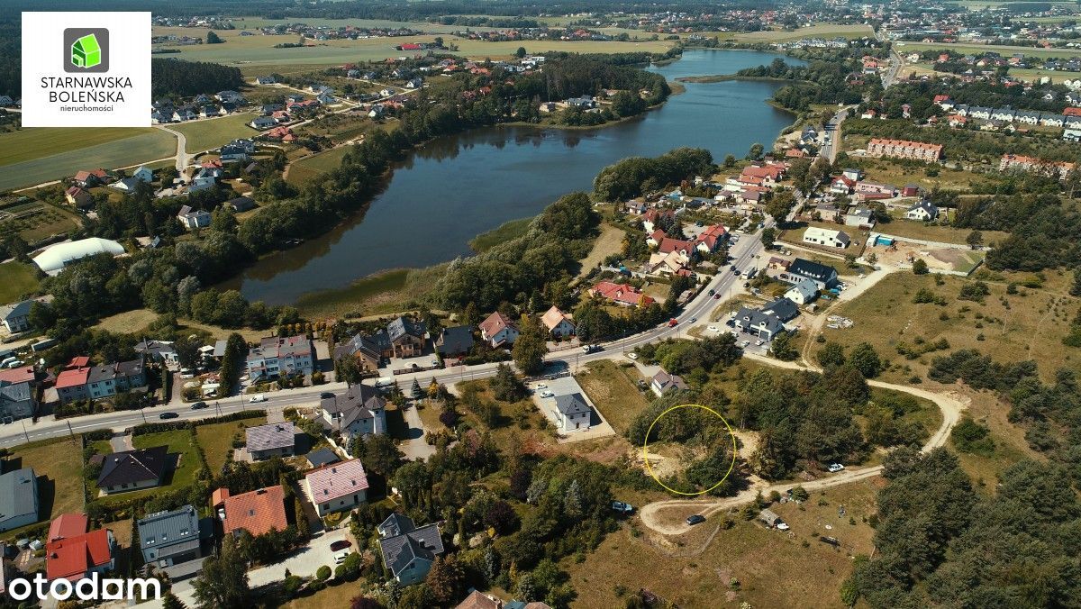 Gdańsk Osowa działka z widokiem na jezioro.
