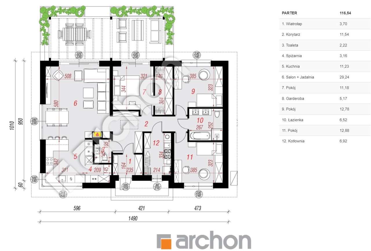 Rajec Poduchowny, nowy dom 116 m2 nowa zabudowa - Pełny obrazek: 4/6