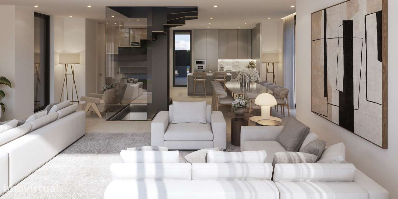 Moradia T4 com piscina, garagem e vista jardim e serra-13