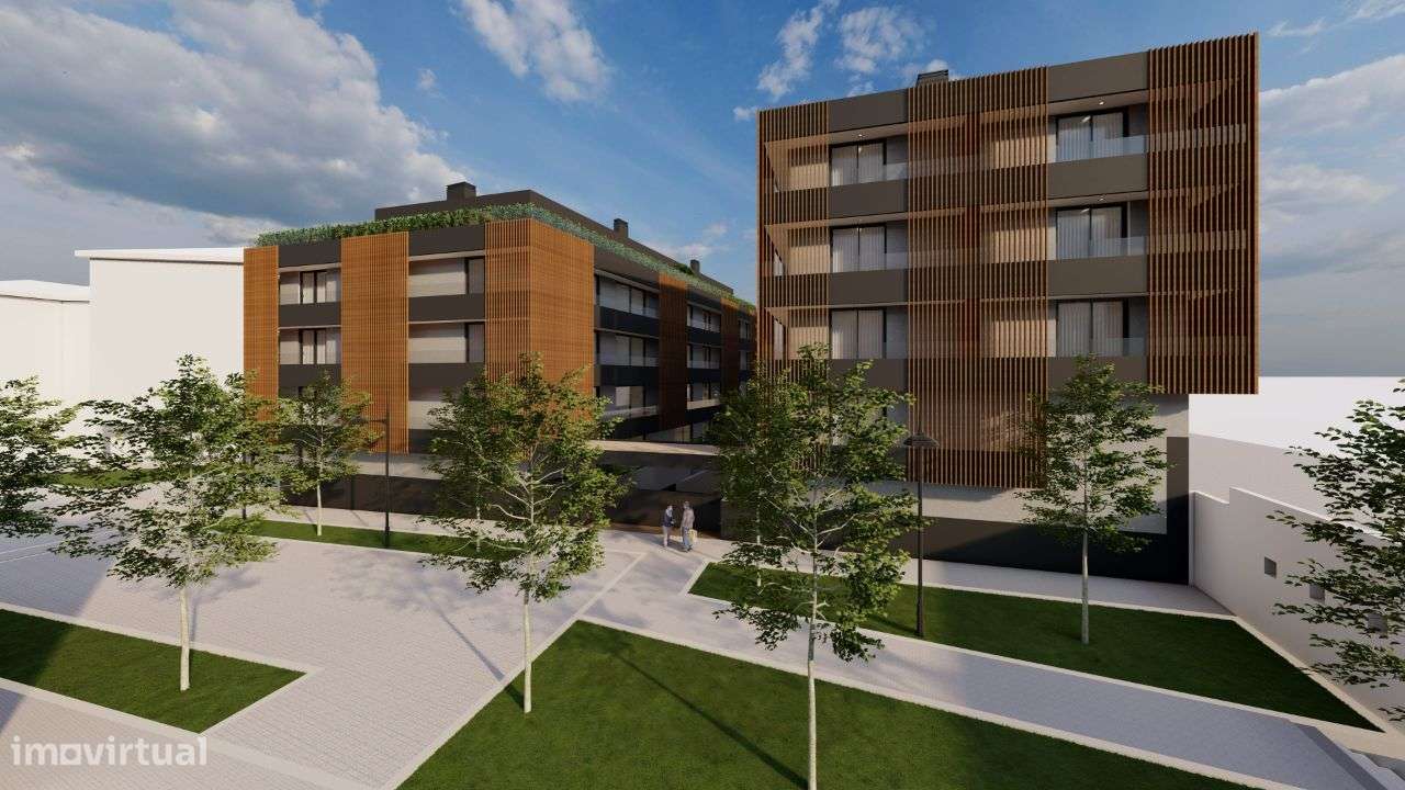 Apartamentos T3 no condomínio fechado Twin22, no centro de Espinho - Grande imagem: 1/16