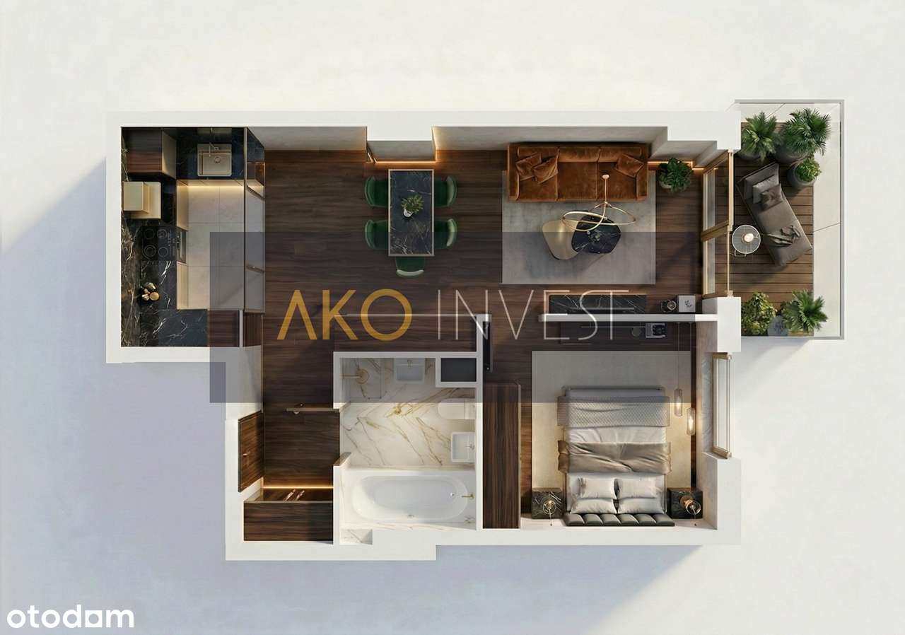 OKAZJA! 2 pok. 41m2 +DUŻY BALKON | GRATIS MP w hali i Smart Home! - Pełny obrazek: 2/8