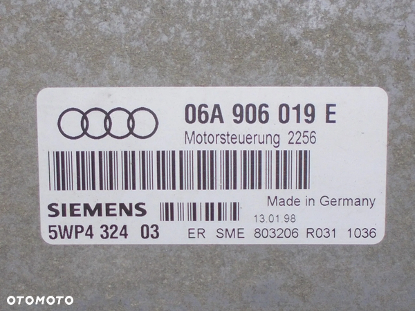 Audi A3 8L sterownik komputer silnika 1.6 - 3