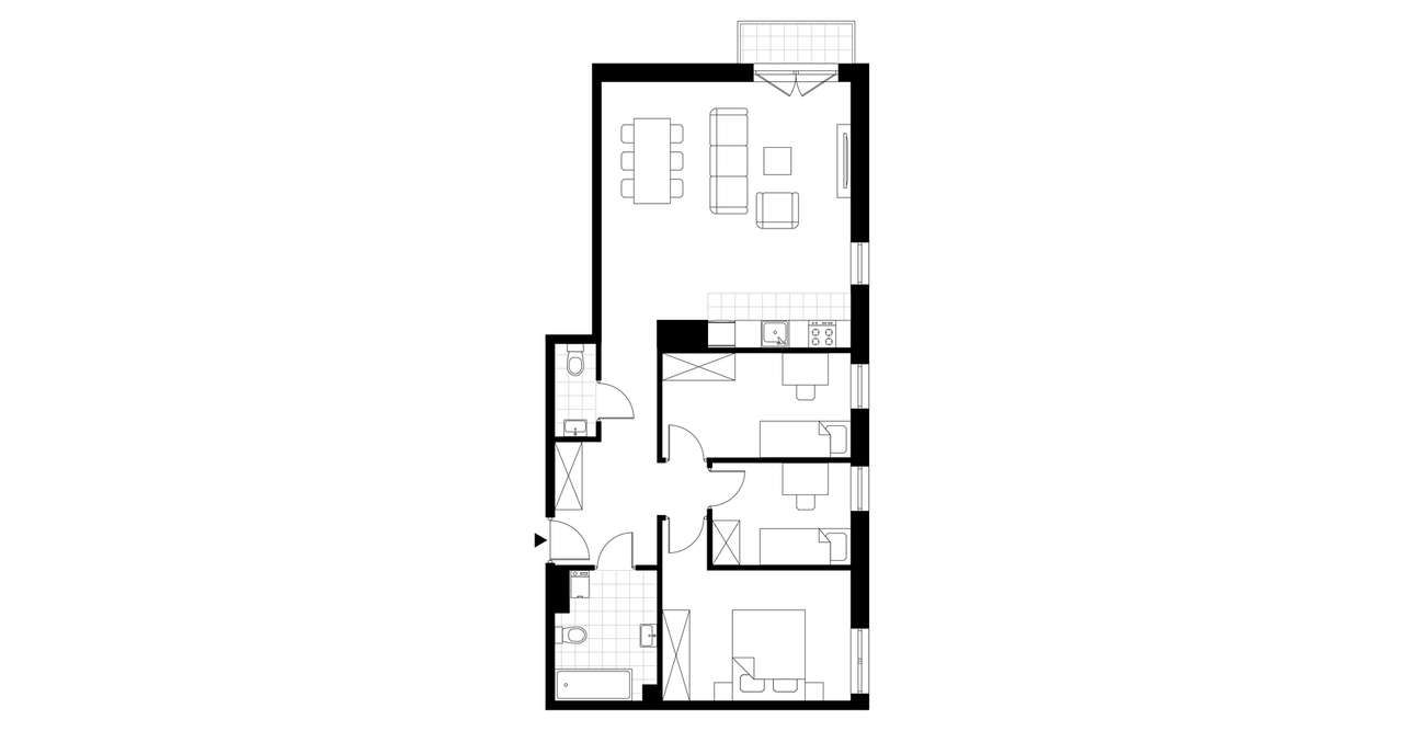 Geometryczna  | mieszkanie 4-pok. | 13A - Pełny obrazek: 4/9
