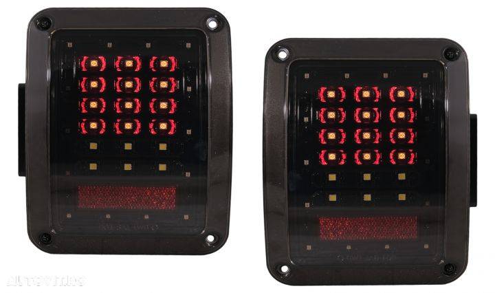 Stopuri Full LED compatibil cu JEEP Wrangler JK (2007-2017) Fumuriu Tuning Jeep Wrangler JK 2006 20 - 1