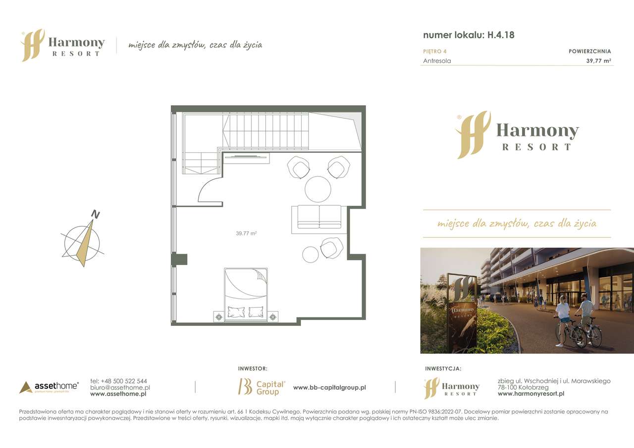 Harmony Resort | apartament 2-pok. | H.4.18 - Pełny obrazek: 2/7