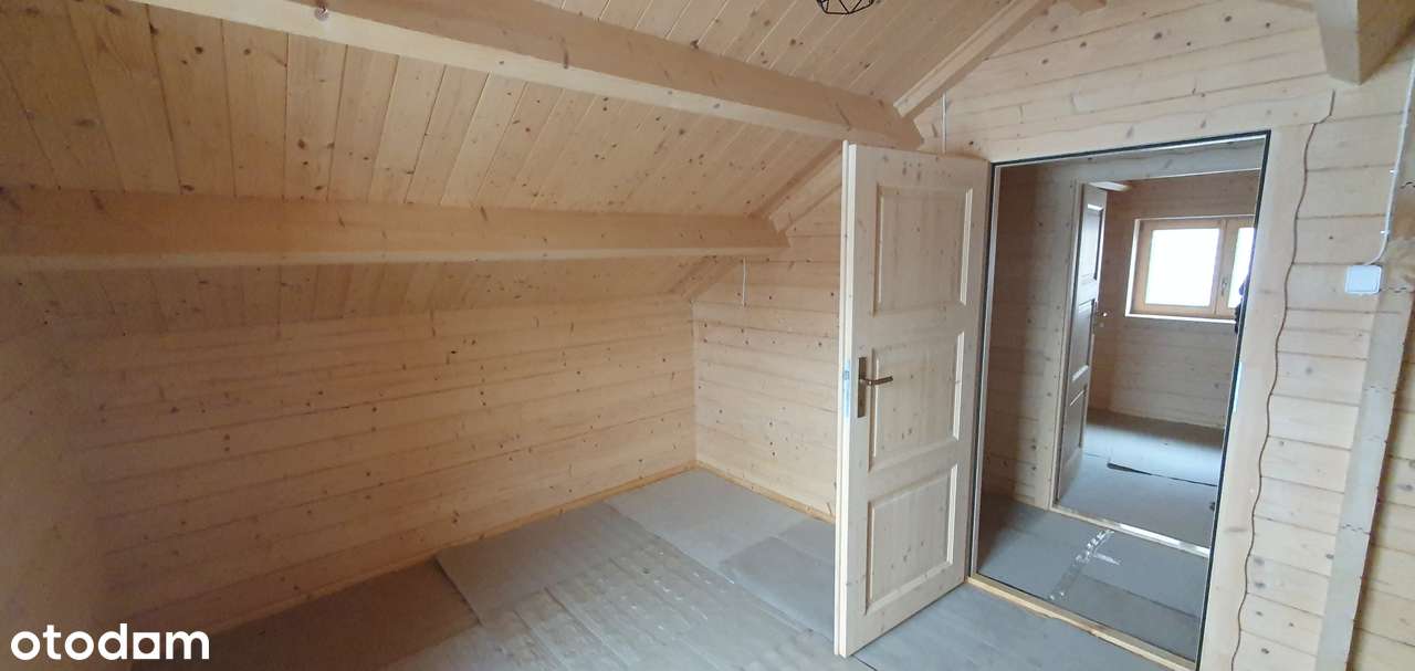 Uroczy, całoroczny dom drewniany 70m2 + zadaszony taras 14 m2-5