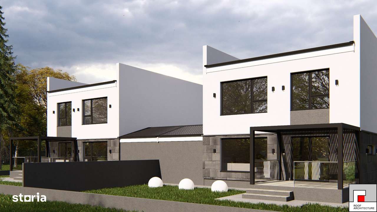 Imobiliare Domnesti case noi de vanzare toate utilitatile  p+1 + garaj - Imagine principală: 5/14