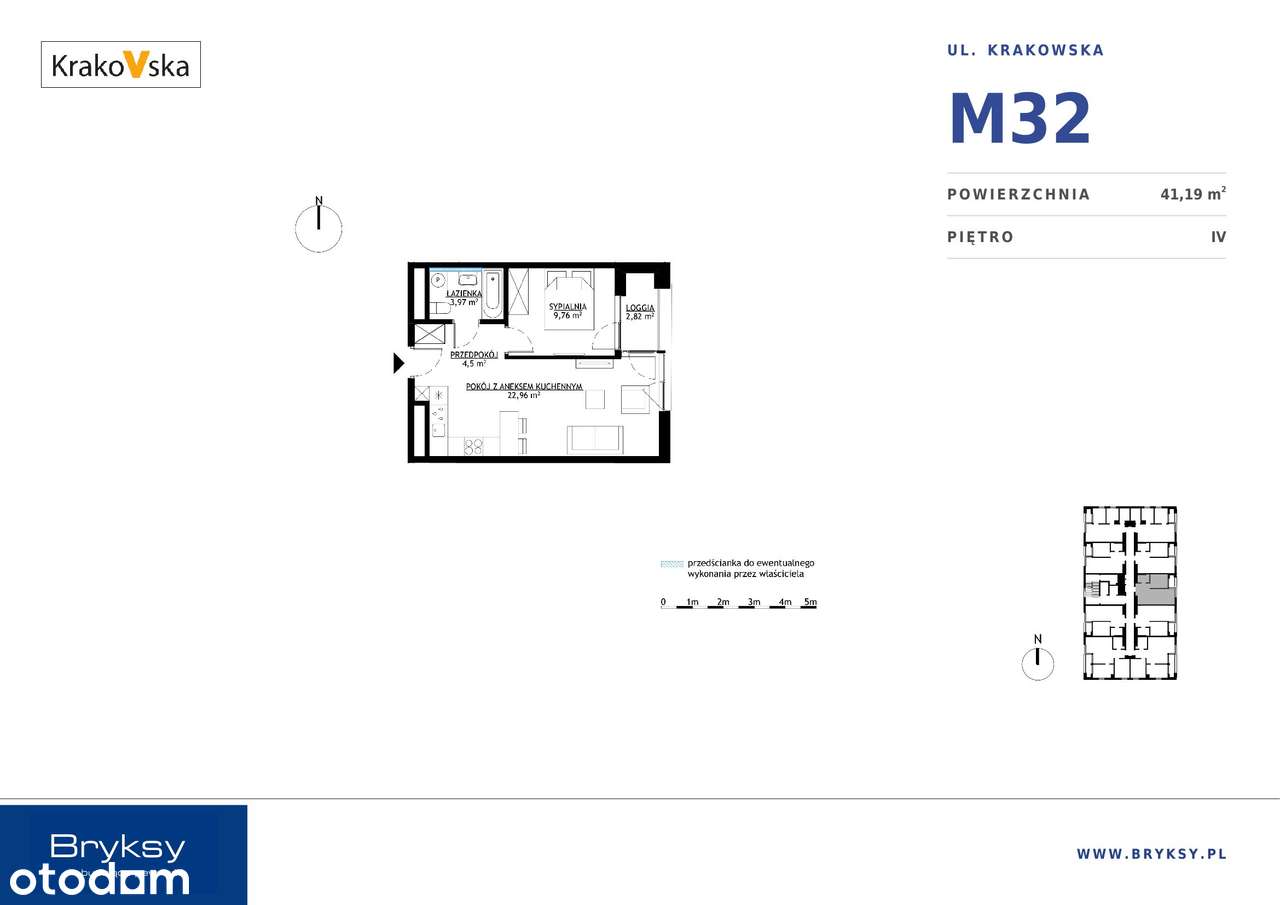 KrakoVska 2 | mieszkanie 2-pok. | M32 - Pełny obrazek: 3/8