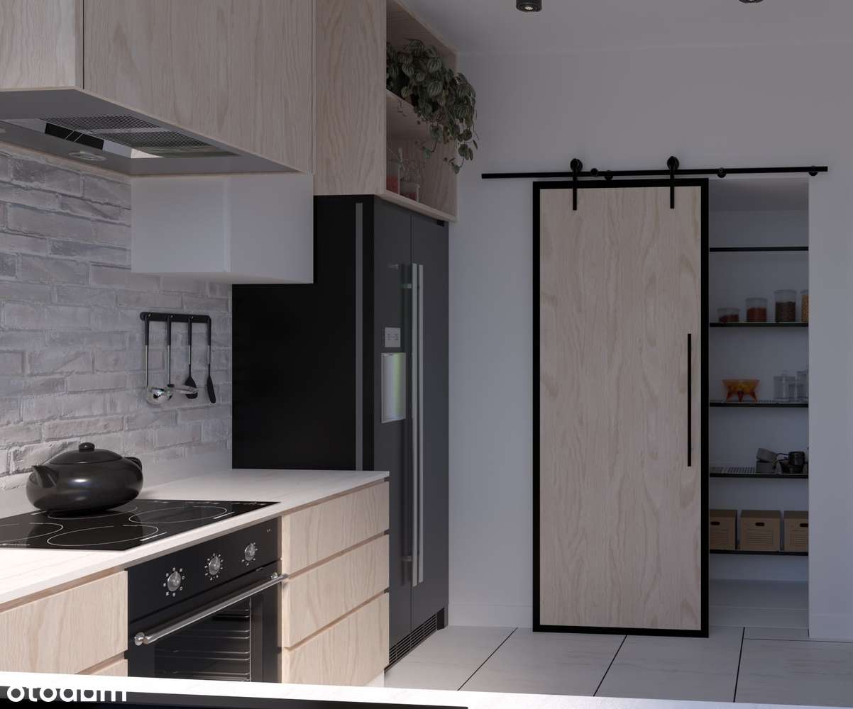 Skrajny segment szeregowca z ogrodem w lesie-5