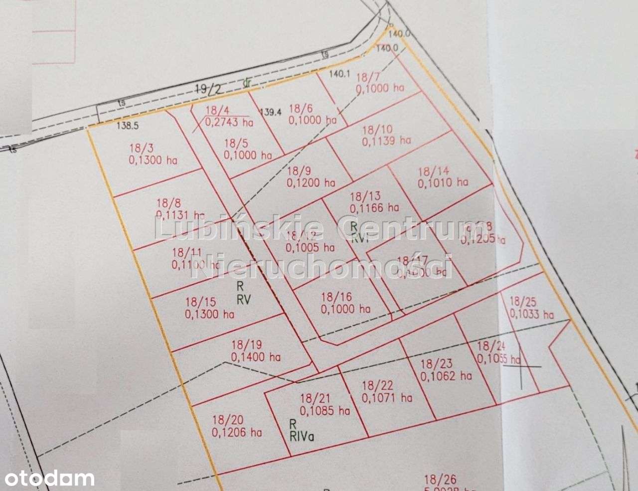 Działka, 1 000 m², Gorzelin - Pełny obrazek: 2/2