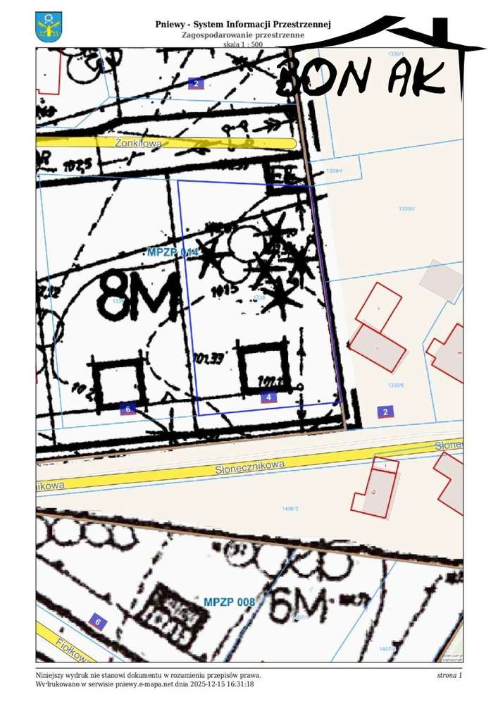 Działka budowlana ul. Słonecznikowa 4-2