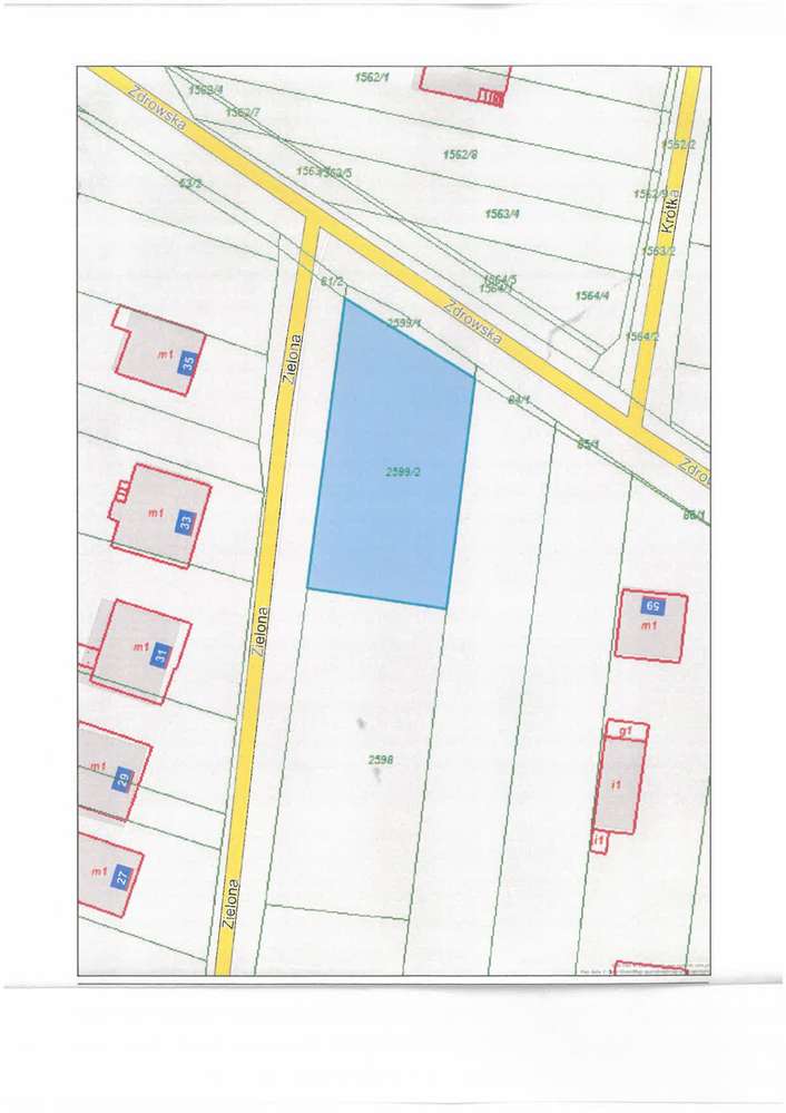 Kłomnice, działka budowlana 956 m2 - Pełny obrazek: 4/4