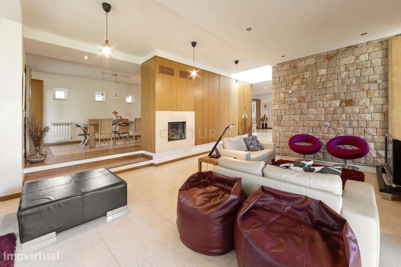 Vila T6 com piscina com área de terreno de 2895 m² na Praia d'el Rey-28