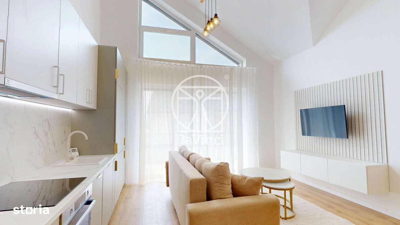 Penthouse 2 camere, 2 bai s balcon, mobilat si utilat, intabulat - Imagine principală: 5/16