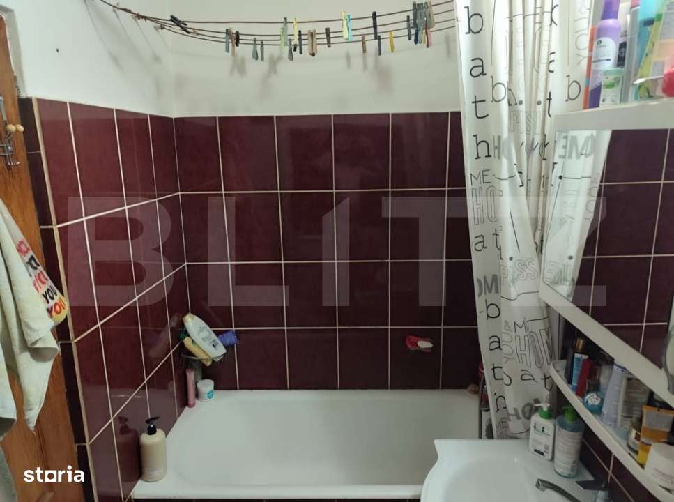 Apartament 2 camere, 38 mp, decomandat, oras Beclean, zona centrala - Imagine principală: 5/9