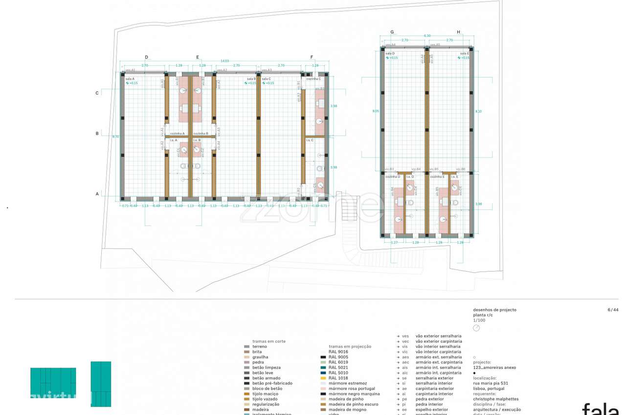 Obra para 5 casas térreas T0 em Campo de Ourique, Lisboa - Grande imagem: 3/26