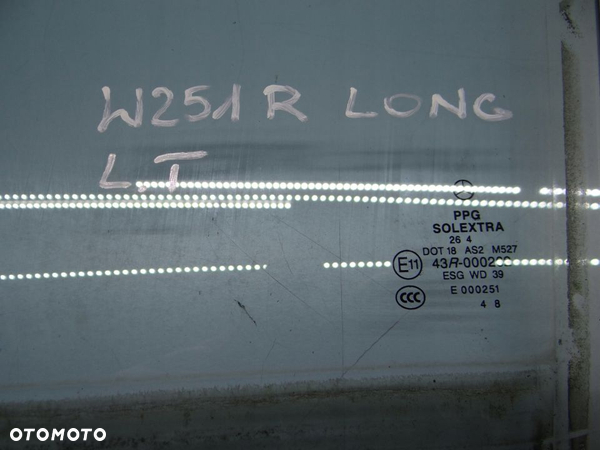 R CLASA W251 LONG SZYBA LEWY TYL - 2