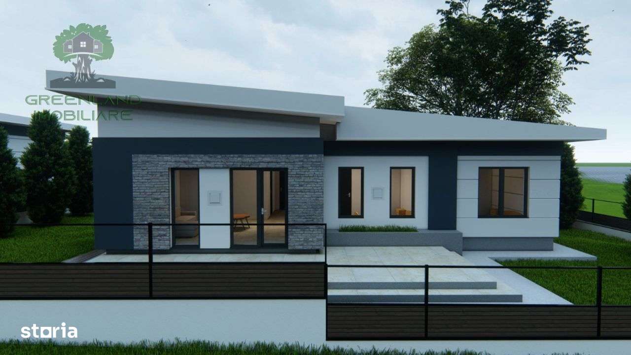 Casa individuala parter 4 cam, 2 bai, 130mp, teren 450mp, langa PADURE - Imagine principală: 2/9