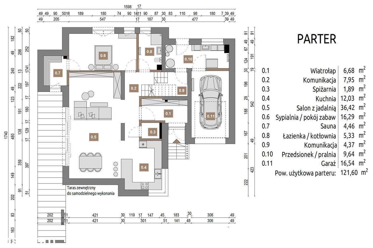 Nowoczesna willa Chorowice pod Krakowem 211 m2-11