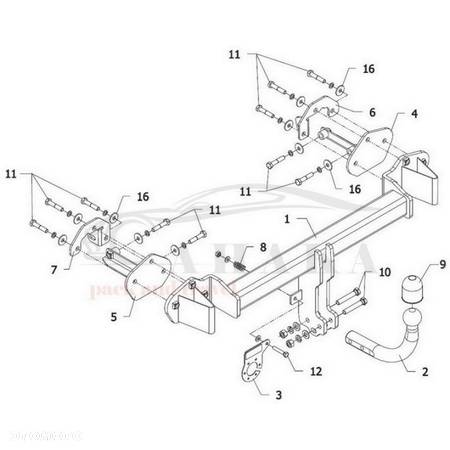 Hak Holowniczy Odkręcany Do Bmw Seria 3 E46 Sedan, Coupe, Cabrio 1998-2005 - 5