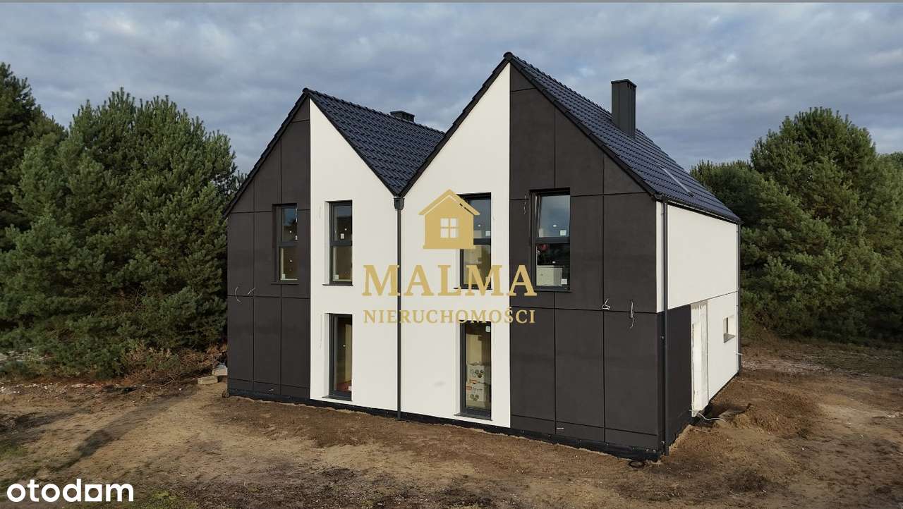 Nowoczesny dom w zabudowie bliźniaczej | 104m² | Łężyca | Zielona Góra - Pełny obrazek: 1/15