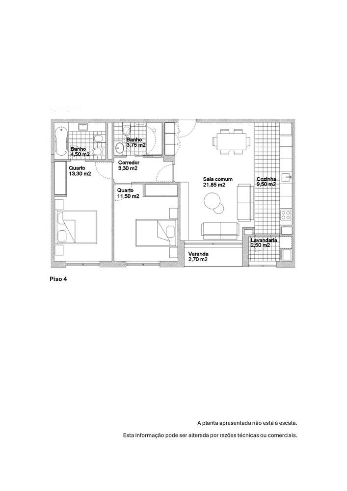 Apartamento T2 Novo, Varanda, Garagem - Ermesinde-9