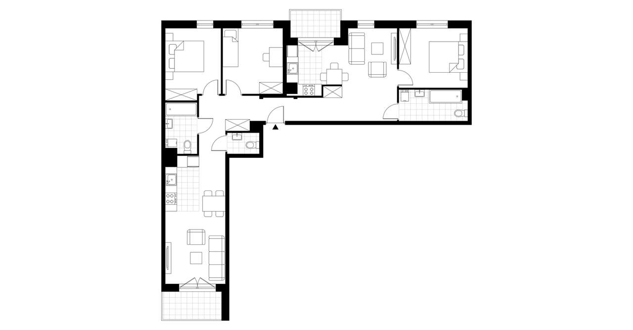 5-pokojowe mieszkanie 98m2 + balkon Bez Prowizji - Pełny obrazek: 3/6