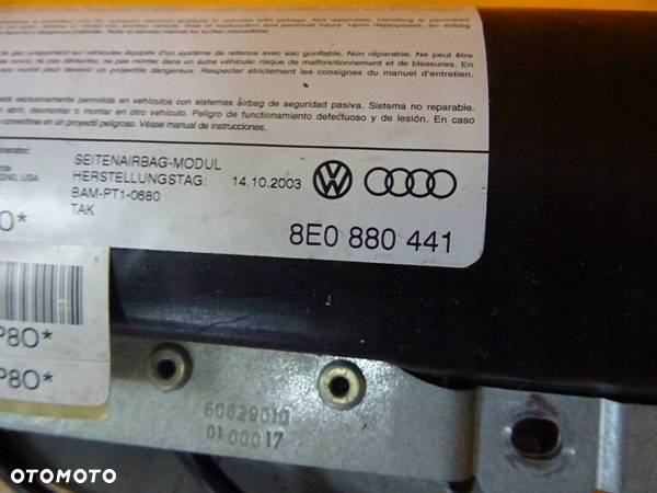 PODUSZKA FOTELA LEWY PRZÓD AUDI A4 B7 8E0880441 - 3