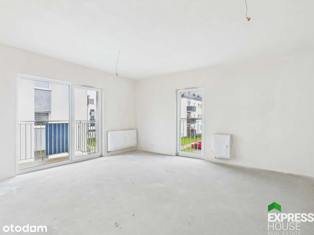 4 pokoje, 1. piętro, stan deweloperski, brak PCC