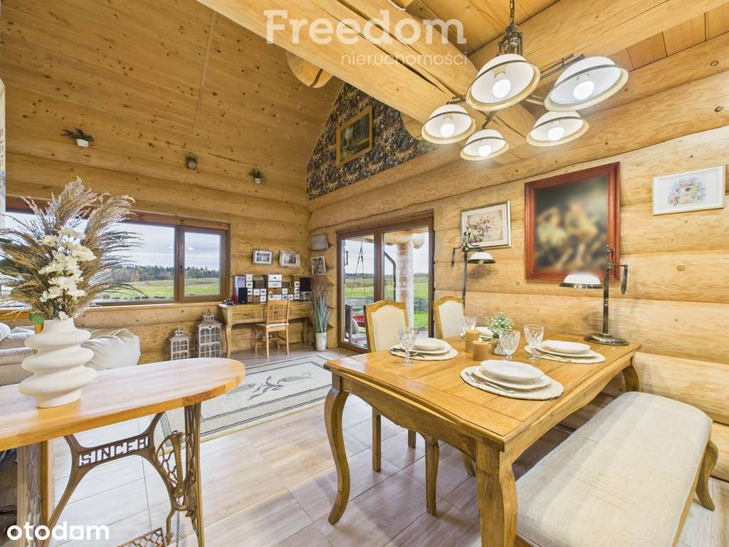 Dom z bali 150m² oraz duża działka 4 ha - Pełny obrazek: 4/20