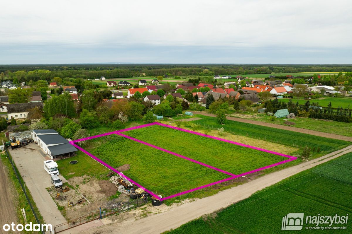 Goleniów- działka budowlana 1419 m2 z Warunkami za