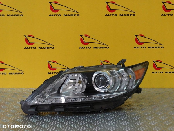 LEXUS ES ES350 ES300H 2012- REFLEKTOR LAMPA ZWYKŁA SOCZEWKOWA Z LED L USA - 2