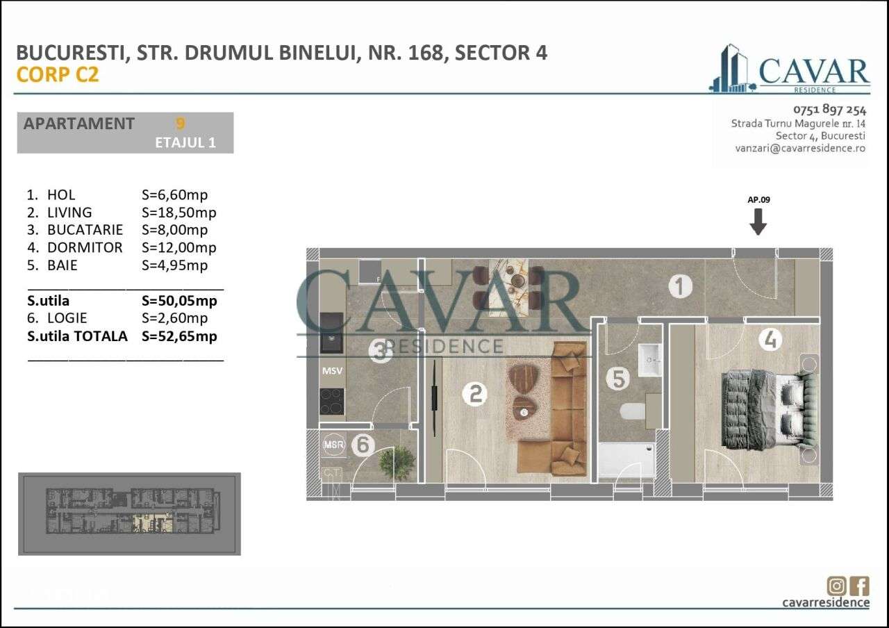 Proiect Cavar Residence Binelui 168