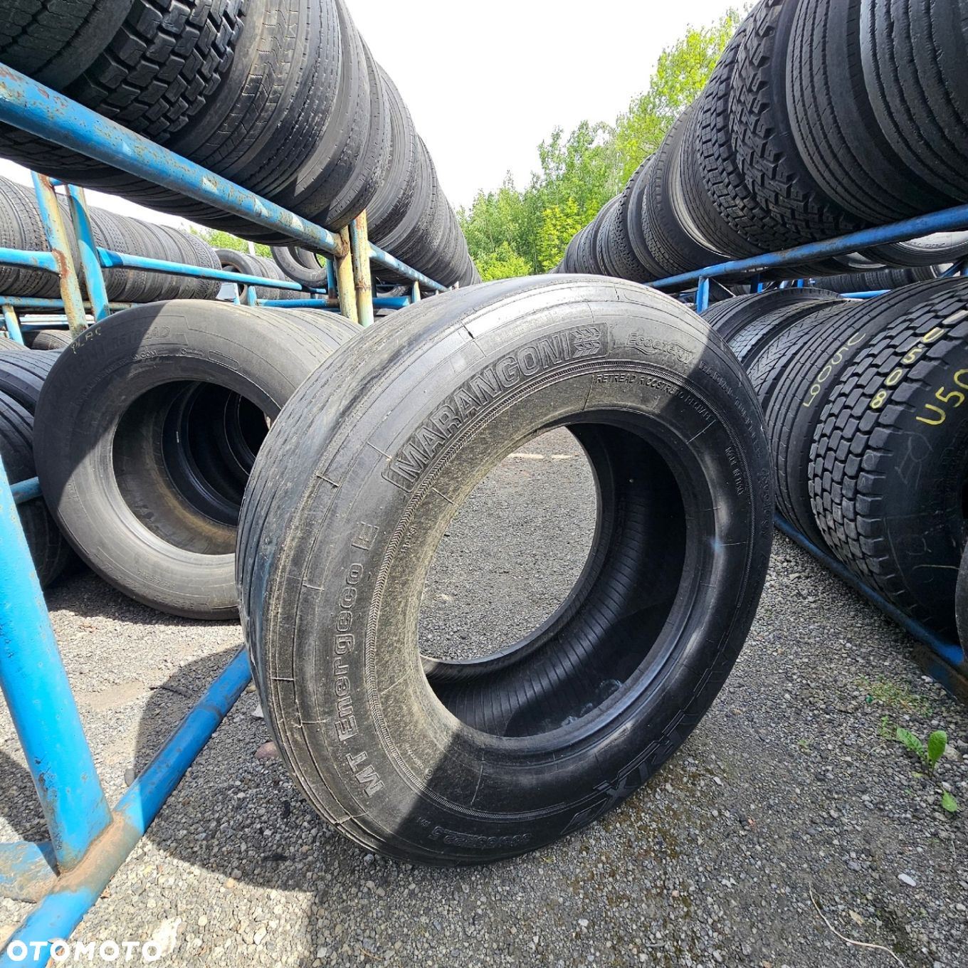 385/55R22,5 MARANGONI MARIX RP100 11mm OPONA UŻYWANA NACZEPOWA T5337 - 5