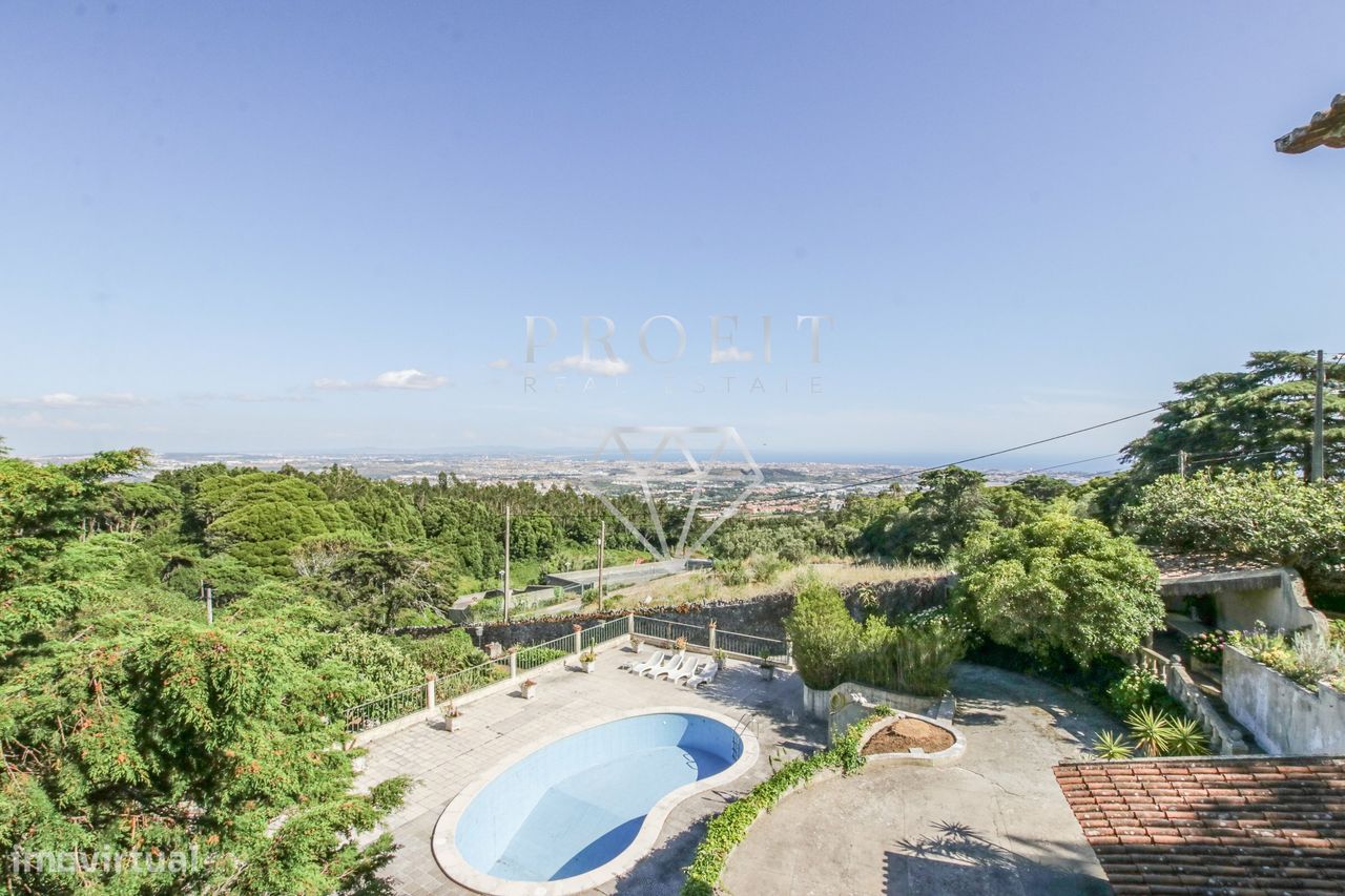 Quinta T7+1, no coração da Serra de Sintra, com piscina e vista