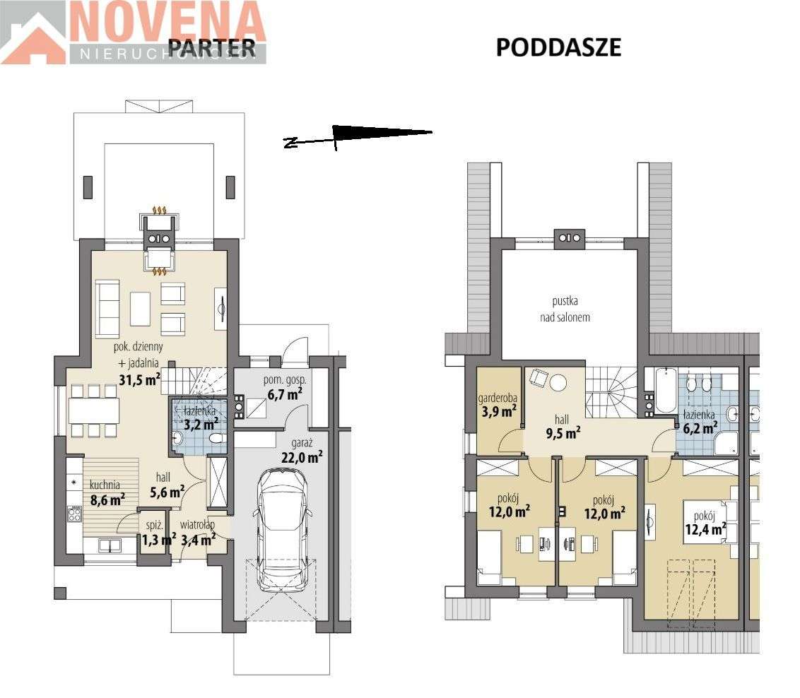 Bliźniak z garażem w stanie surowym zamkniętym-8