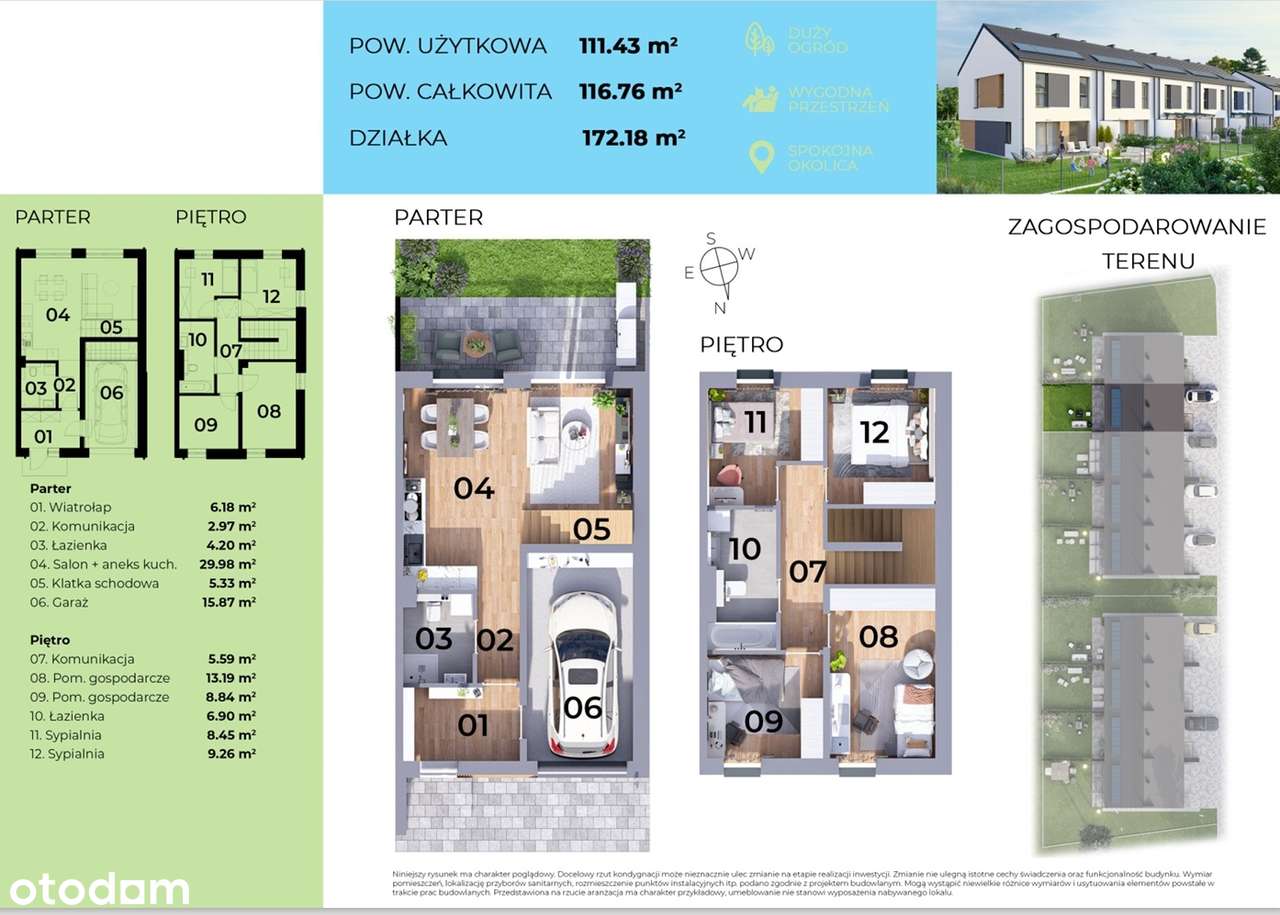 Domy jednorodzinne w zabudowie szeregowej-4
