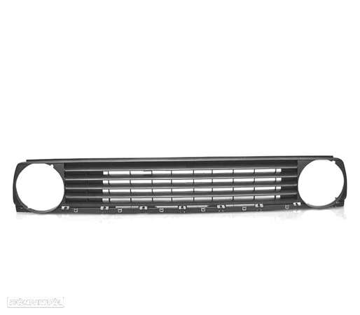 GRELHA FRONTAL SEM SÍMBOLO PARA VOLKSWAGEN VW GOLF 2 II 83-91 PRETA - 5