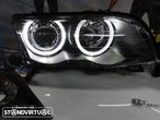 Farois angel eyes BMW E46 4 portas / limosine 98-01 fundo preto (material novo) - 19