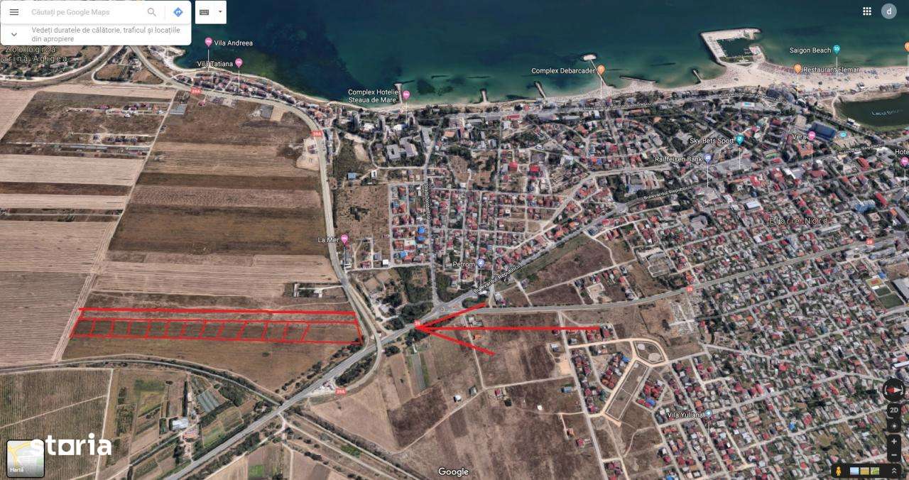 Teren Eforie Nord loturi 1000mp investitie garantata - Imagine principală: 3/3