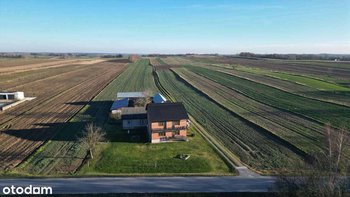 Gospodarstwo z domem, zabudowaniami i gruntami rolnymi-4,06h-0