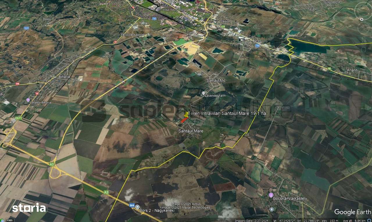 Sapient | Teren intravilan UAT Borș, Loc. Santaul Mare 19.100 mp - Imagine principală: 4/4