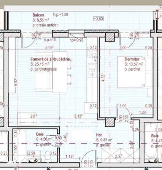 Bloc NZEB! Apartament 2 camere, 53 mp, balcon, zona Terra - Imagine principală: 3/4