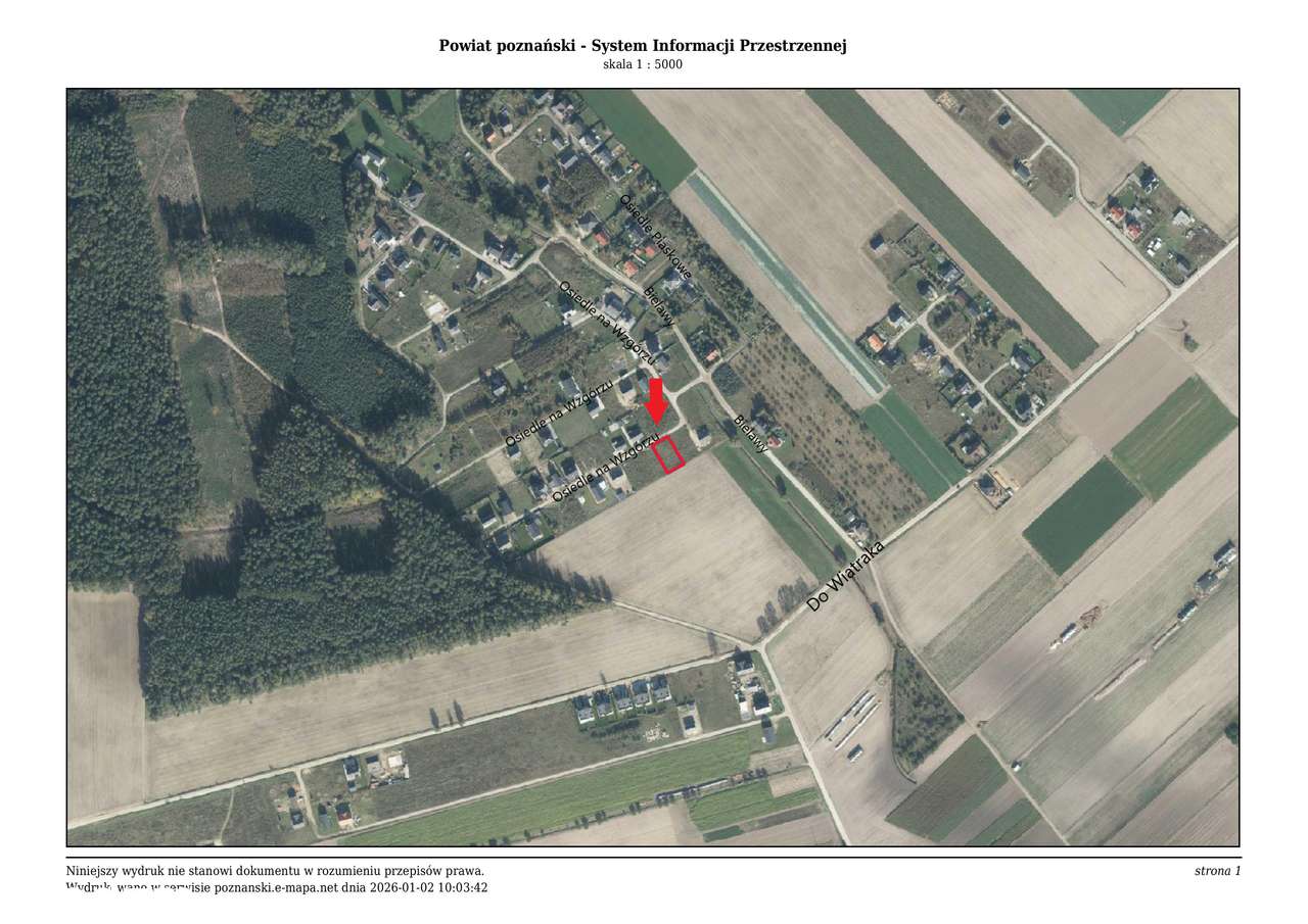 Działka budowlana w pobliżu lasu Konarskie - Pełny obrazek: 2/2