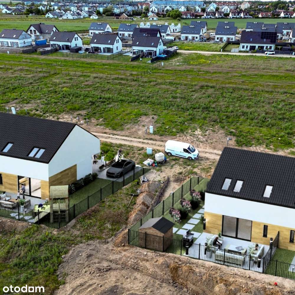 Nowe domy w zabudowie bliźniaczej Osiedle Pyrzyckie, Stargard-3