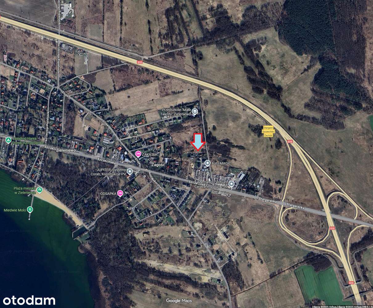 Działka inwestycyjna pod 11 domów nad Jeziorem Miedwie-3