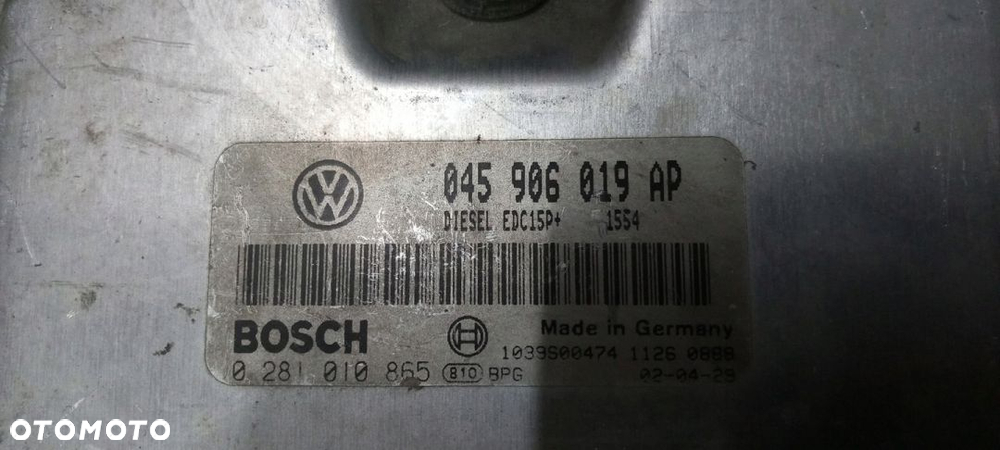 VW Polo 1.4 TDI komputer sterownik silnika - 2