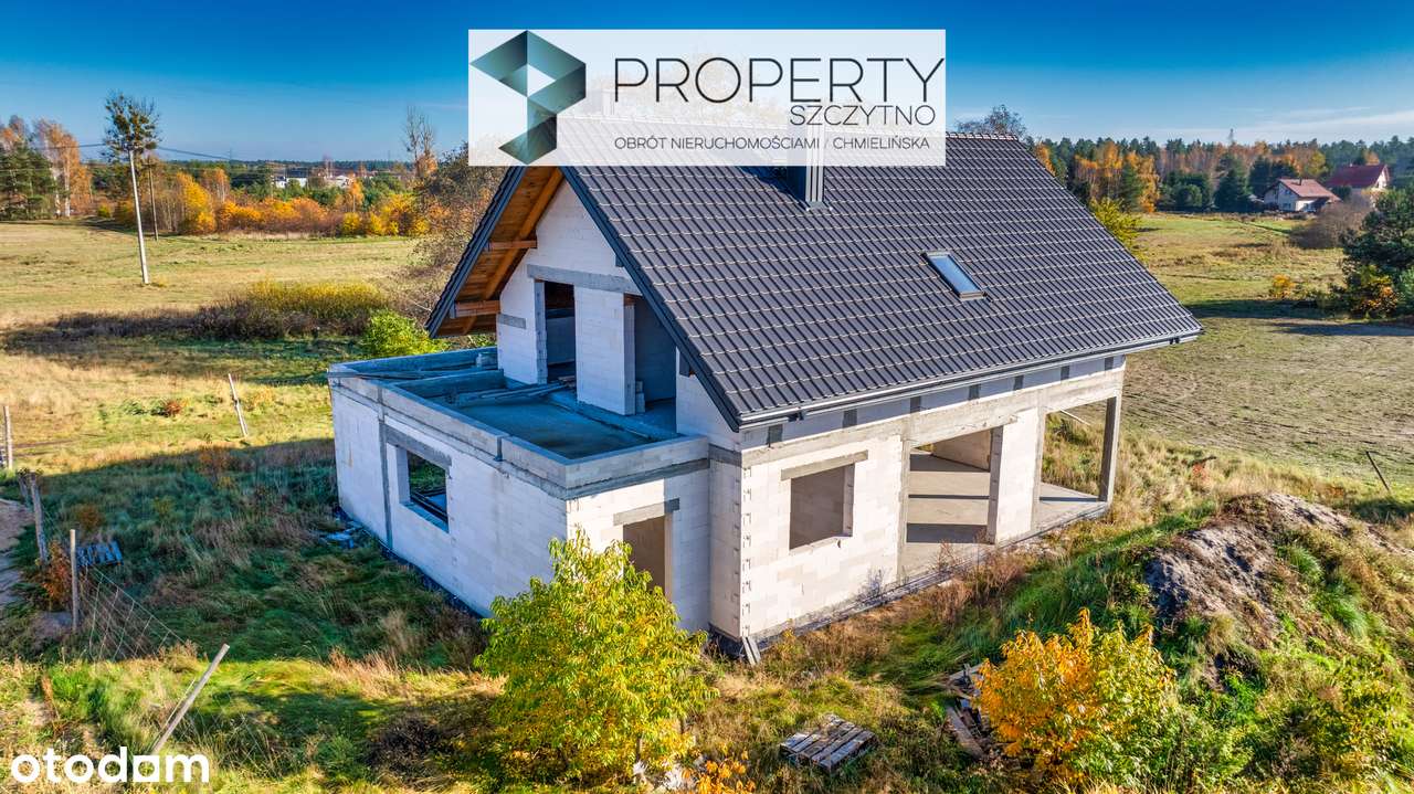 Nowoczesny dom w stanie surowym otwartym ,Nowe Gizewo-1