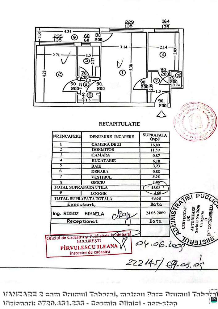 Vanzare 2 camere Drumul Tamerei, str. Brasov, metrou Parc Dr. Taberei - Imagine principală: 3/13
