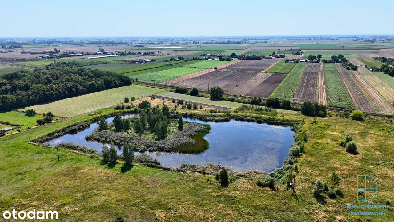 Działka inwestycyjna 7,4 ha ze stawem – przy DK92 i A1-11